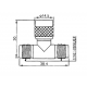 ADAPTATEUR TNC, TNC MALE VERS 2 x TNC FEMELLE