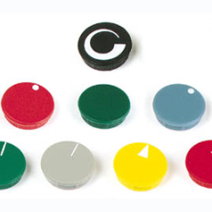 LID FOR 10mm BUTTON (GREY - WHITE LINE)