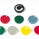 LID FOR 10mm BUTTON (YELLOW - WHITE LINE)