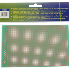 EUROCARD PASTILLE 1 TROU - 100x160mm - FR4 (1pc/bl)