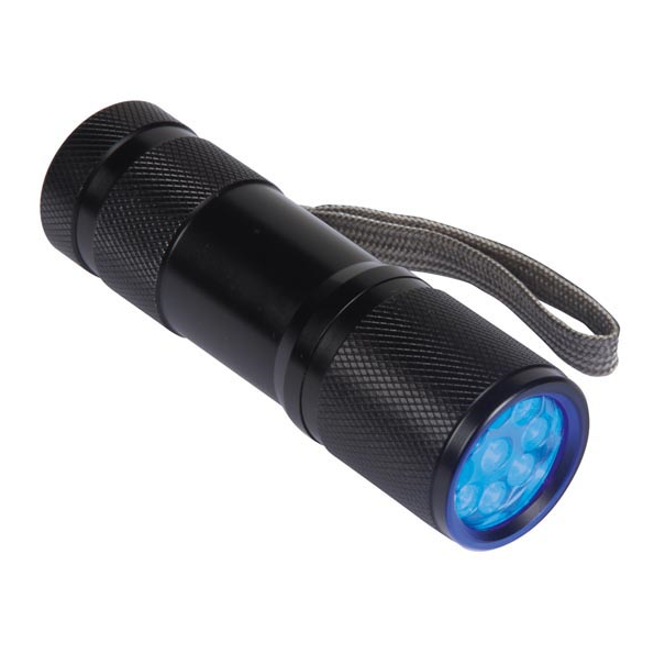 LAMPE DE POCHE - 9 LEDs UV