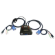 EMINENT - COMMUTATEUR KVM AVEC 2 PORTS USB ET SUPPORT AUDIO