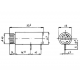 PORTE-FUSIBLE POUR CI 5 x 20mm - TYPE HORIZONTAL