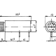 PORTE-FUSIBLE POUR CI 5 x 20mm - TYPE HORIZONTAL