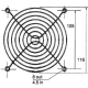 GRILLE POUR VENTILATEUR 120 x 120mm