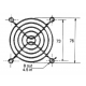 GRILLE POUR VENTILATEUR 80 x 80mm