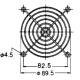 GRILLE POUR VENTILATEUR 92 x 92mm