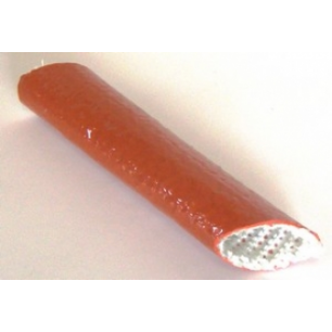 GAINE 15 C2 EN FIBRE DE VERRE ET COUCHE DE SILICONE DE COULEUR ROUGE BRIQUE DIAM 3MM