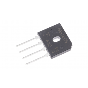 Pont de diode, 8A, 600V, 4-Pin