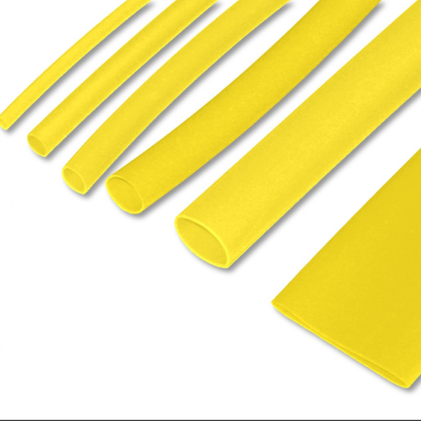 Gaine thermorétractable 2:1 12.7mm X 1m jaune