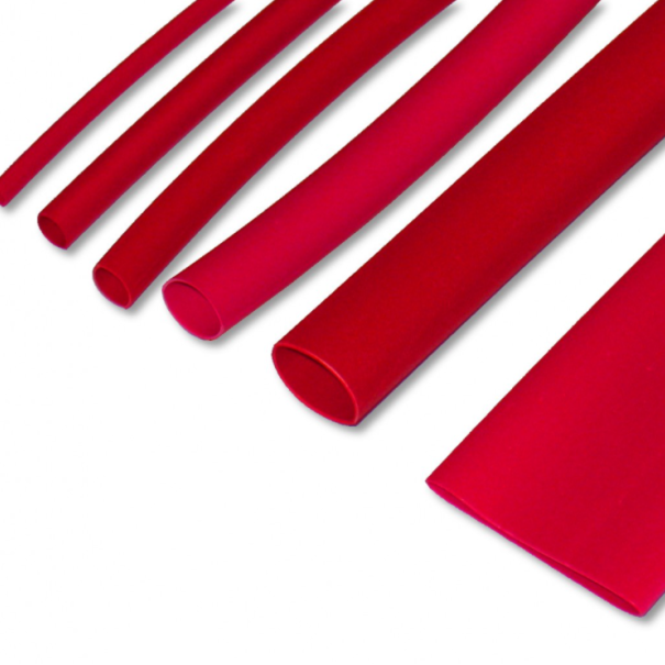 Gaine thermorétractable 2:1 25.4mm X 1m rouge