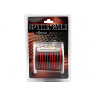 CABLE HAUT-PARLEUR - ROUGE/NOIR - 2 x 0.75mm² - 25m