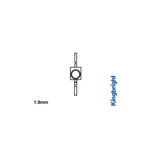 LED SOLID-STATE SUBMINIATURE 1.9mm - VERT DIFFUSANT