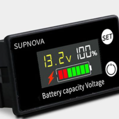 Indicateur de charge de batterie de 8 à 100Vdc configurable