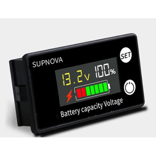 Indicateur de charge de batterie de 8 à 100Vdc configurable