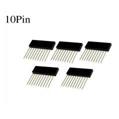 PIN HEADER 10 CONTACTS MALE/FEMELLE TYPE HAUT 10MM - REHAUSSE POUR CARTE ARDUINO - KIT DE 5 PIECES