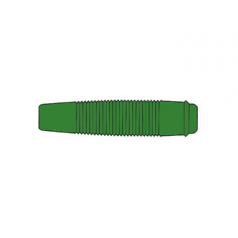 Fiche banane femelle 4mm pour câble - vert