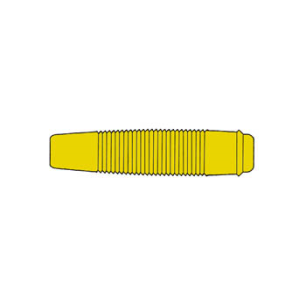 Fiche banane femelle 4mm pour câble - jaune