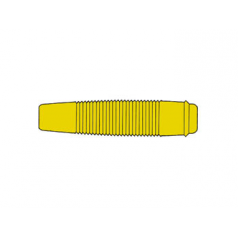 Fiche banane femelle 4mm pour câble - jaune