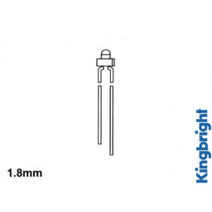 LED STANDARD 1.8mm - ROUGE DIFFUSANT