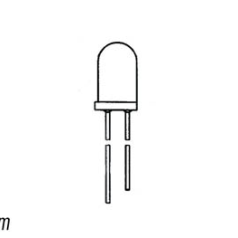 LED BICOLORE + BIPOLAIRE VERTE/JAUNE 5mm - BLANC DIFFUSANT