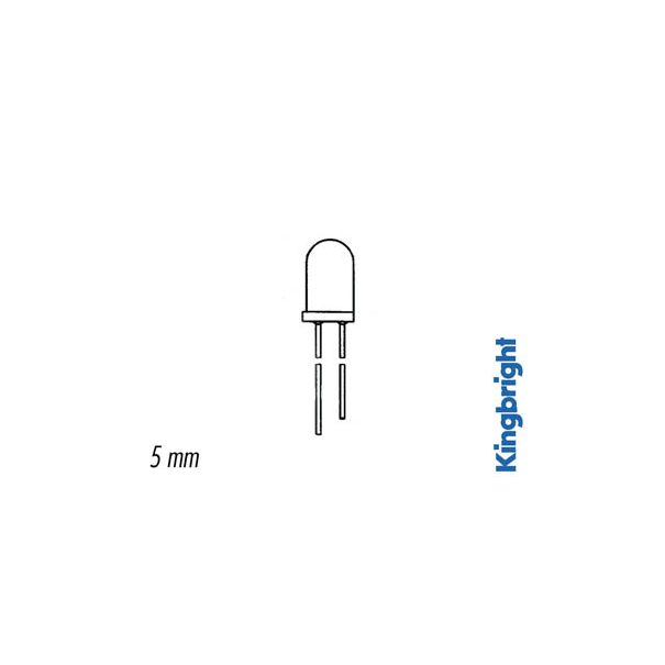 LED BICOLORE + BIPOLAIRE VERTE/JAUNE 5mm - BLANC DIFFUSANT