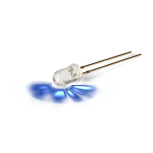 LED 5mm TRANSPARENT - BLEU - 6300mcd 15°