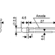 LED A RESISTANCE INTERNE 3mm 12V - VERT DIFFUSANT