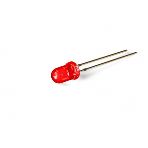 LED STANDARD 5mm - ROUGE TRANSPARENT