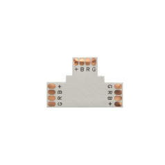 CONNECTEUR PCB FLEXIBLE - FORME T - 10 mm -  COULEUR RVB