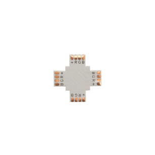 CONNECTEUR PCB FLEXIBLE - FORME + - 10 mm - COULEUR RVB