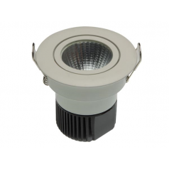 Plaffonier Led COB 6,5 W - rond - Blanc