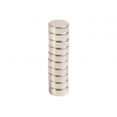 AIMANT PUISSANT - DIAM 10MM X 5MM - 10 PIECES