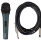 MICROPHONE DYNAMIQUE NOIR AVEC MALLETTE