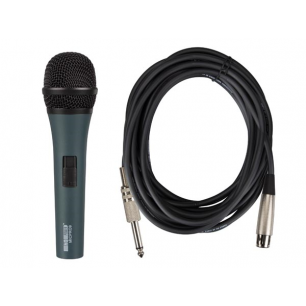 MICROPHONE DYNAMIQUE NOIR AVEC MALLETTE