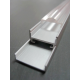 PROFILE ALUMINIUM 1M + PLEXI CLEAR EFFET LOUPE