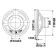 HAUT-PARLEUR MINIATURE - 2W / 8 ohm - Ø 101mm