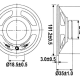 HAUT-PARLEUR MINIATURE - 2W / 8 ohm - Ø 101mm