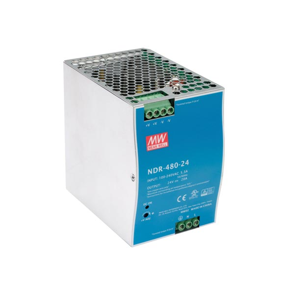 Alimentation - 1 sortie - 480 W - Montage sur rail DIN -  24 V - 20 A - Usage industriel