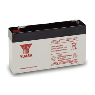 BATTERIE 6V 1.2AH 97X25X54.5MM YUASA