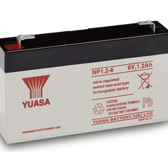 BATTERIE 6V 1.2AH 97X25X54.5MM YUASA