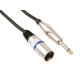 CABLE XLR MALE VERS JACK MONO 6.35MM 6M