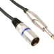 CABLE XLR MALE VERS JACK MONO 6.35MM 6M