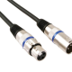 CABLE PROFESSIONNEL XLR, XLR MALE VERS XLR FEMELLE (3m NOIR)