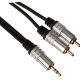 FICHE STÉRÉO DE 3.5 mm VERS 2 x FICHE RCA AUDIO / STANDARD / 10.0 m / M-M / DORÉ