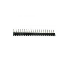 BARRETTE FEMELLE POUR CI, SIMPLE RANGEE A 20 CONTACTS, PAS 2.54mm