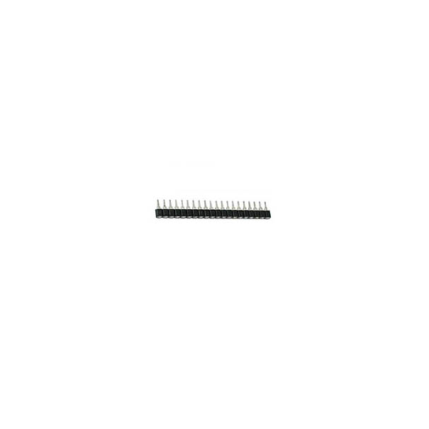 BARRETTE FEMELLE POUR CI, SIMPLE RANGEE A 20 CONTACTS, PAS 2.54mm