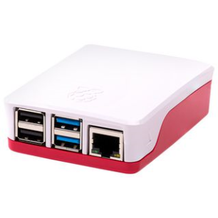 BOITIER OFFICIEL ROUGE/BLANC POUR RASPBERRY PI4