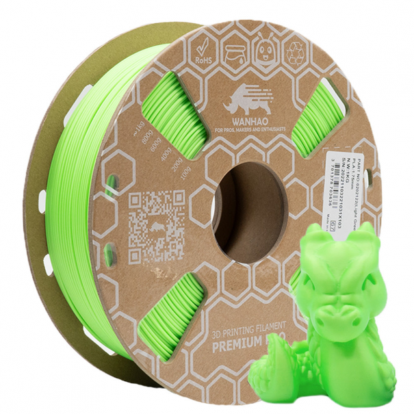 Filament PLA Premium - Vert nucleaire- 1.75 mm - 1 kg - Wanhao France