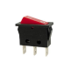 INTERRUPTEUR DE PUISSANCE A BASCULE 10A-250V SPST ON-OFF - AVEC TEMOIN NEON ROUGE